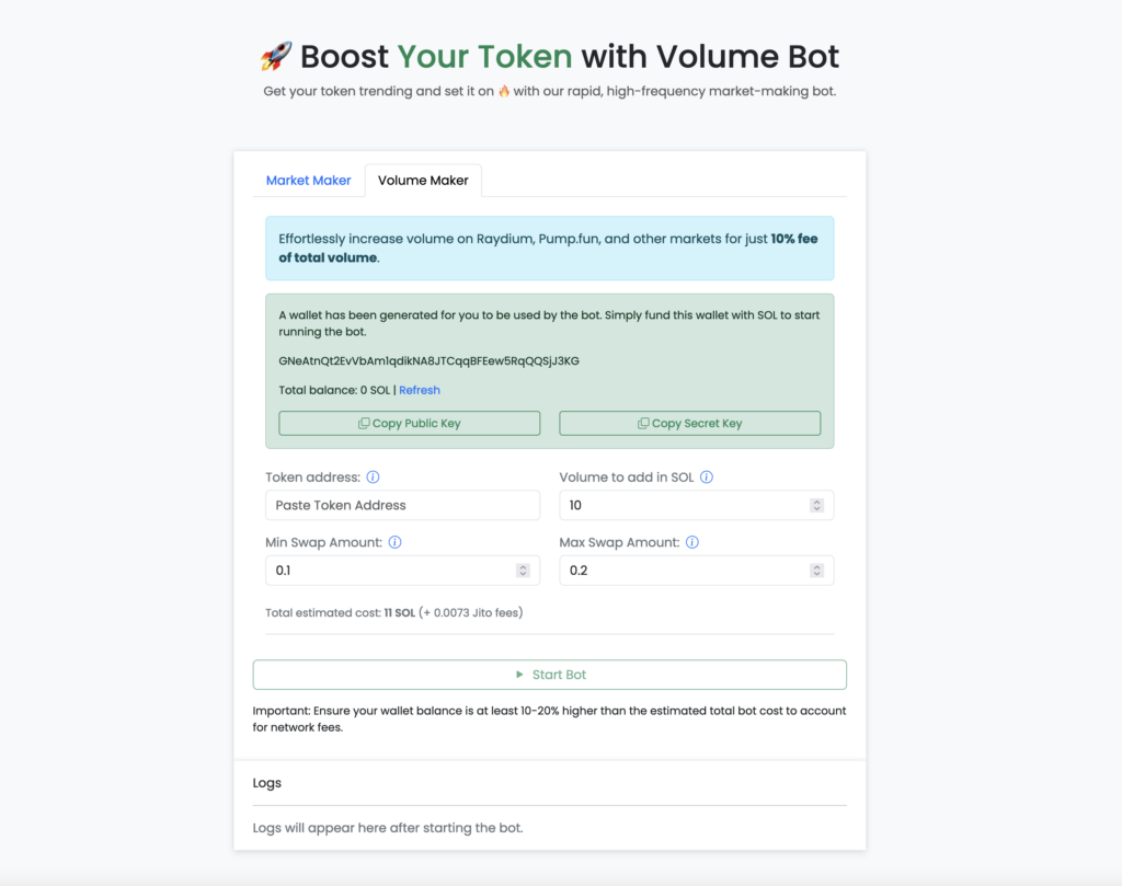 Solana Volume Bot